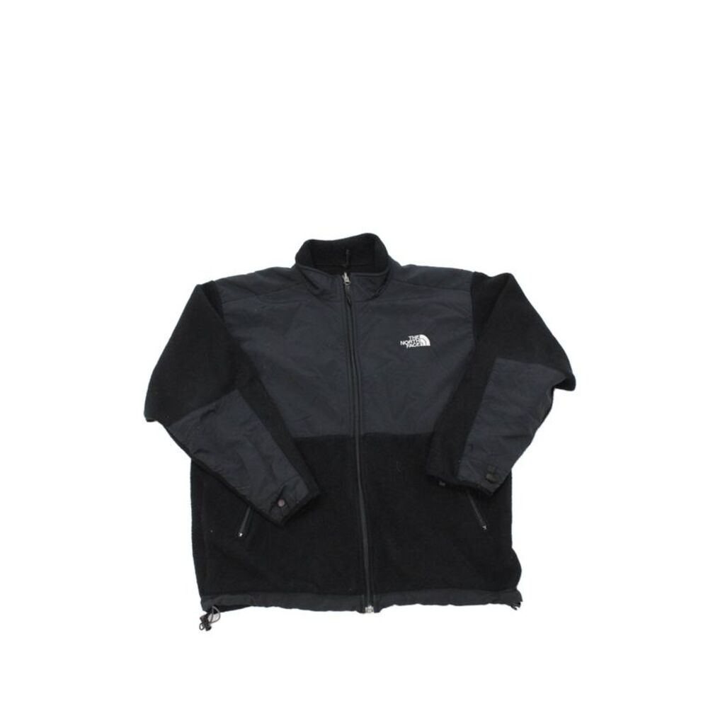 The North Face Girls High Neck Faux Shearling Full Zippered Jacket Black Size XL